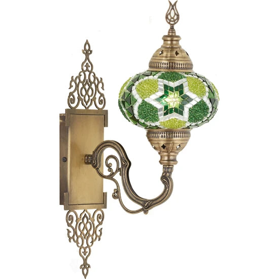 Green Turkish Mosaic Sconce