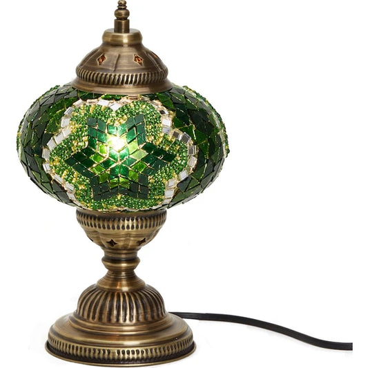 Green Turkish Mosaic Table Lamp