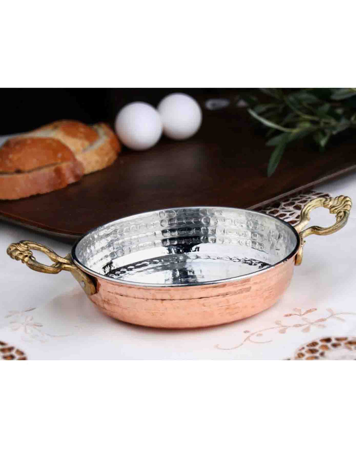 copper items like copper saucepans