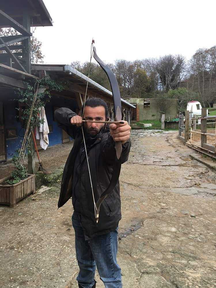 Handmade Archery Set Bow Arrows Buffalo Horn