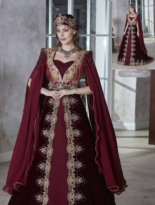 hurrem sultan henna turkish kaftan dresses wedding dresses long sleeve plus size custom made