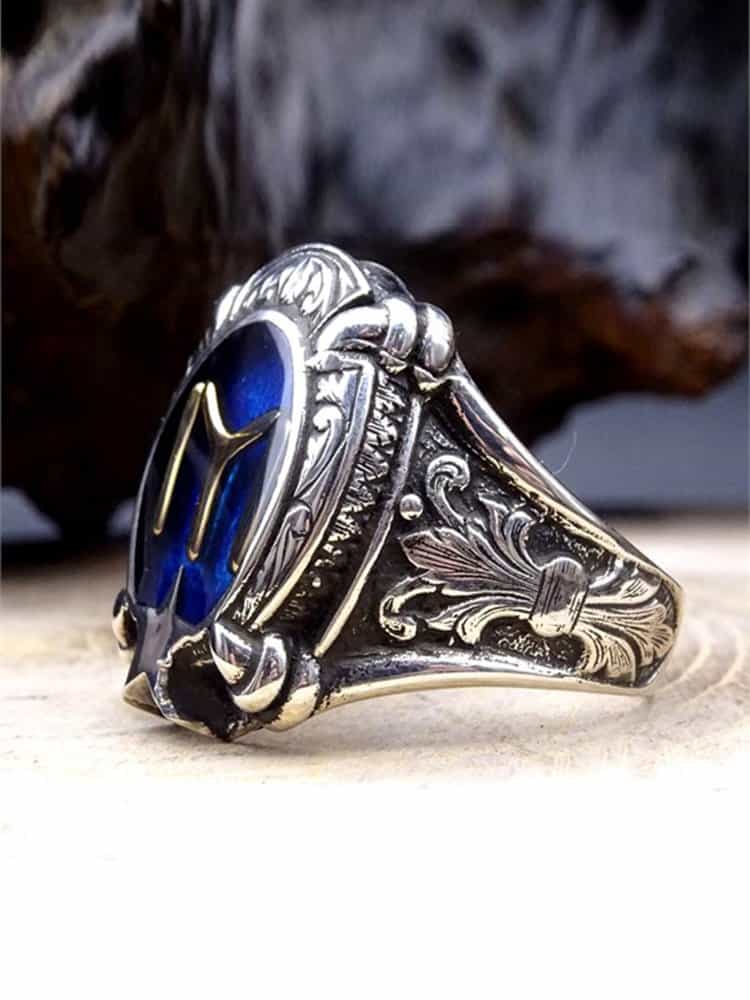 Kayi Tribe Silver Mens Ring