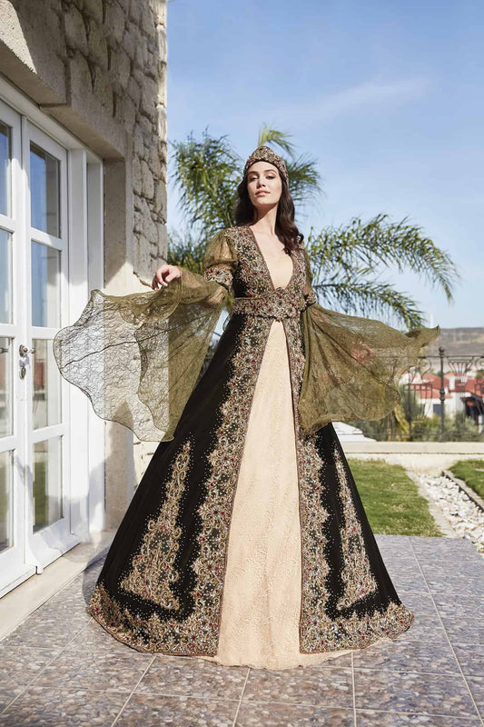 emerald green long sleeve dress