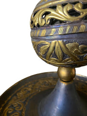 Oriental Gold Copper Incense Burner Case