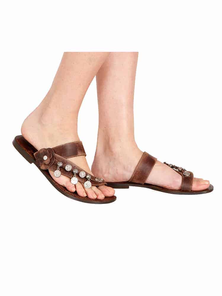 Ottoman Seal Leather Flip Flops