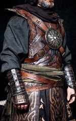 embossed leather armor riveted to attach alp costume set