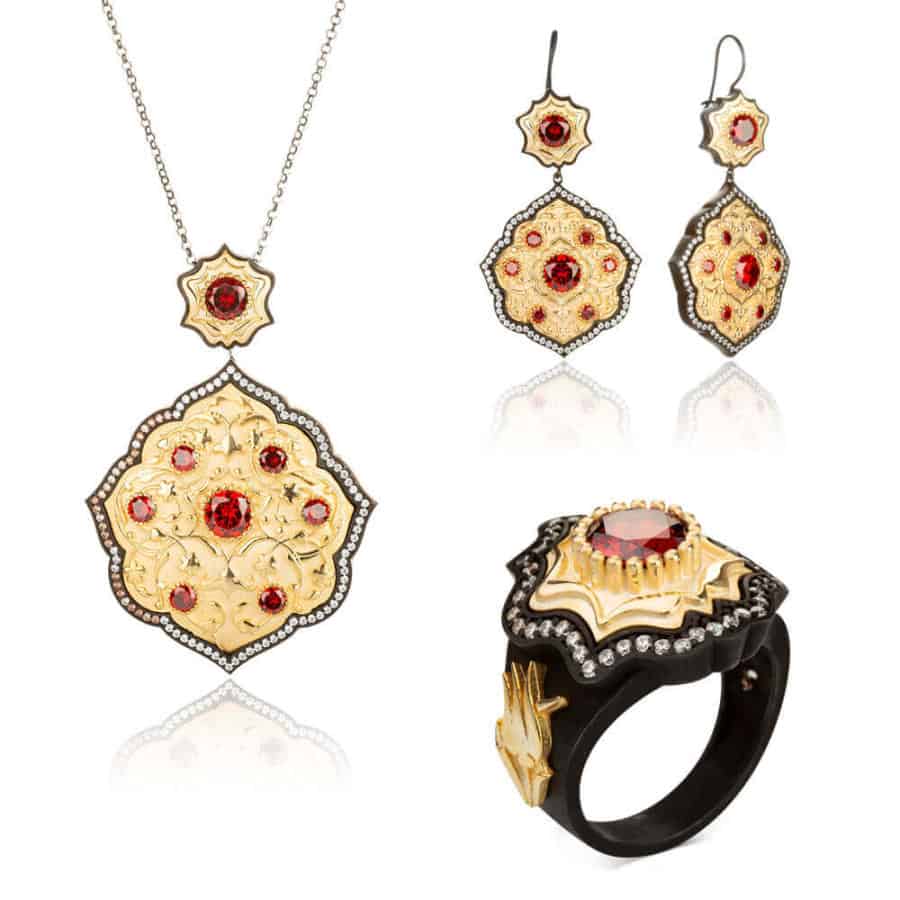 Payitaht Abdülhamid Series Bidar Sultan Jewelry Set