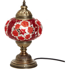 Red Turkish Glass Table Lamp for sale