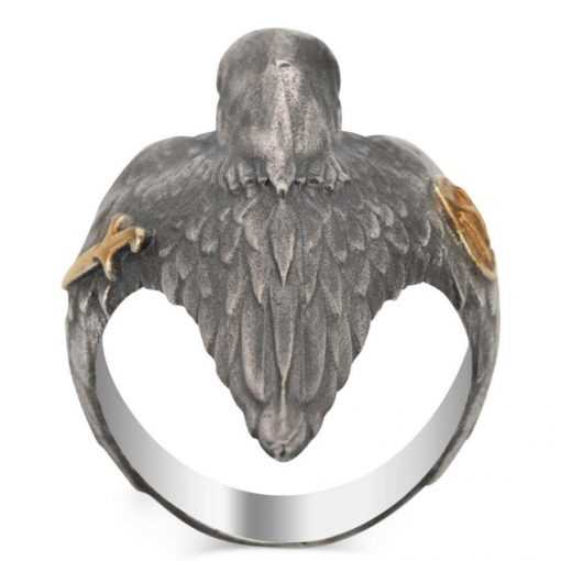 Resurrection Ertugrul Series Hawk Pattern Ring