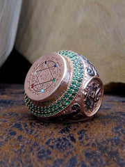 Seal Of Suleyman Silver Mens Ring