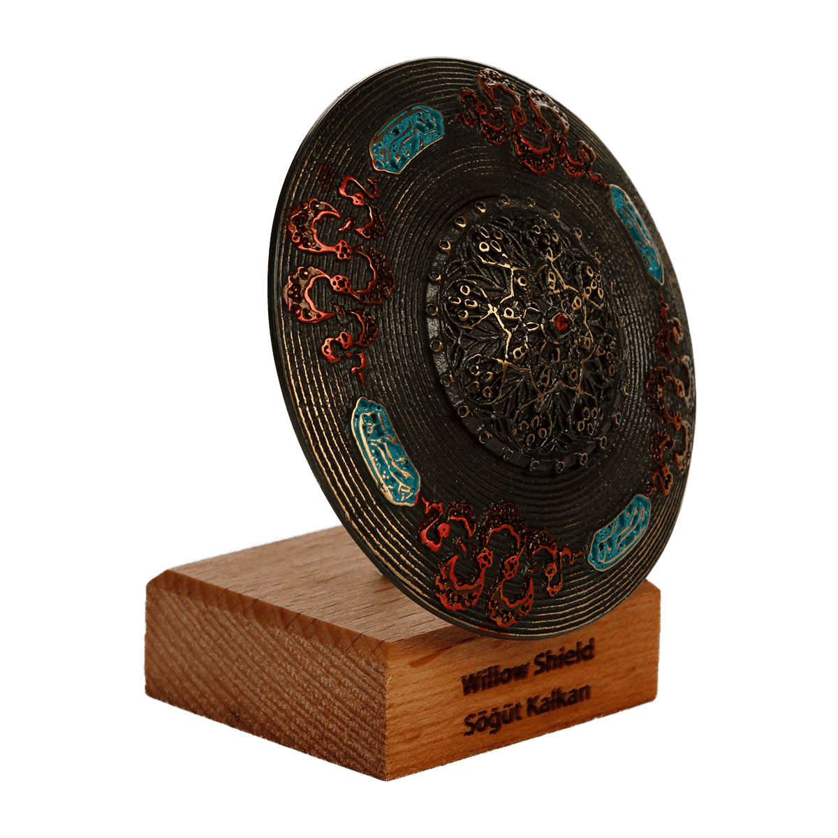 Shield Metal Statue