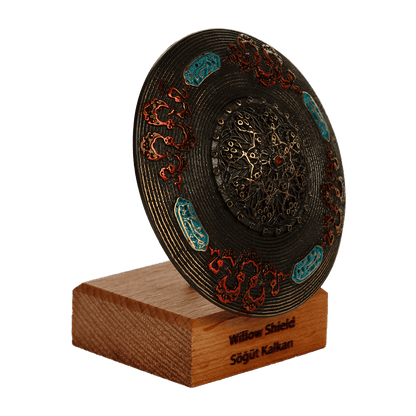 Shield Metal Statue