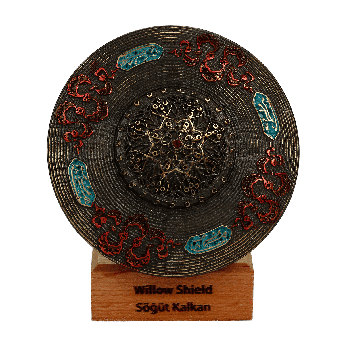 Ottoman Shield Metal Statue