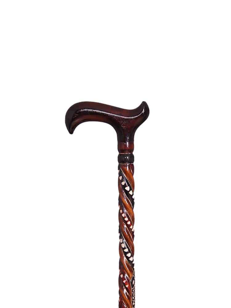 Men Anatomical Derby Spiral Cane