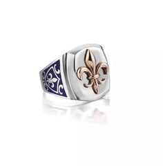 The Protector Series Ring with Lily Symbol