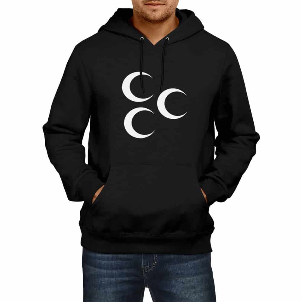 Three Crescent Hooded Sweatshirts