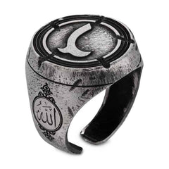 Great Seljuk Kınık Tribe Antique Silver Men's Thumb Ring