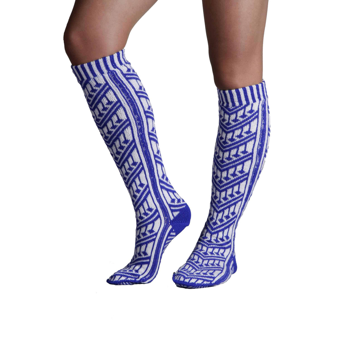 Traditional Turkish Blue Socks For Women