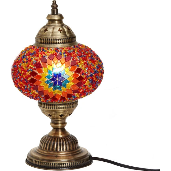 Traditional Turkish Mosaic Tabletop Light Fixture for sale