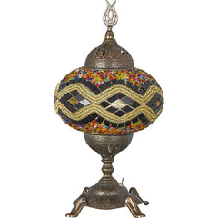 Traditional Turkish Mosaic Tabletop Light Fixture for sale