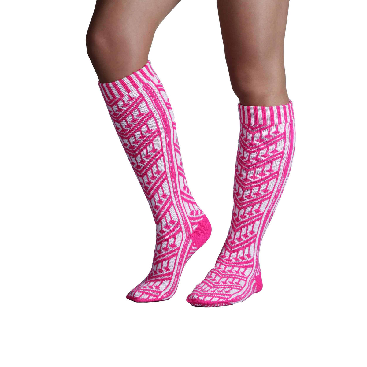 Traditional Turkish Pink Socks For Women