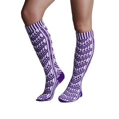 Traditional Turkish Purple Socks For Women