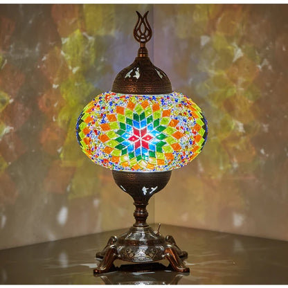 Traditional Turkish Stained Glass Table Lamp