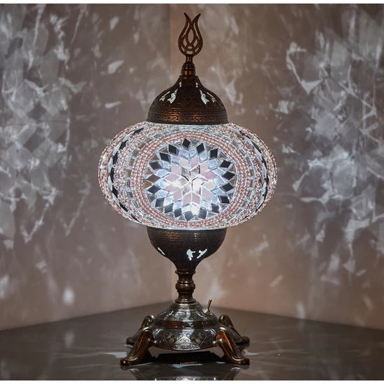 Traditional Turkish Stained Glass Table Lamp