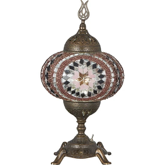 Traditional Turkish Stained Glass Table Lamp for sale