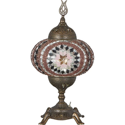 Traditional Turkish Stained Glass Table Lamp for sale