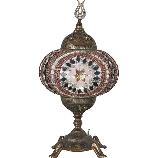 Traditional Turkish Stained Glass Table Lamp for sale