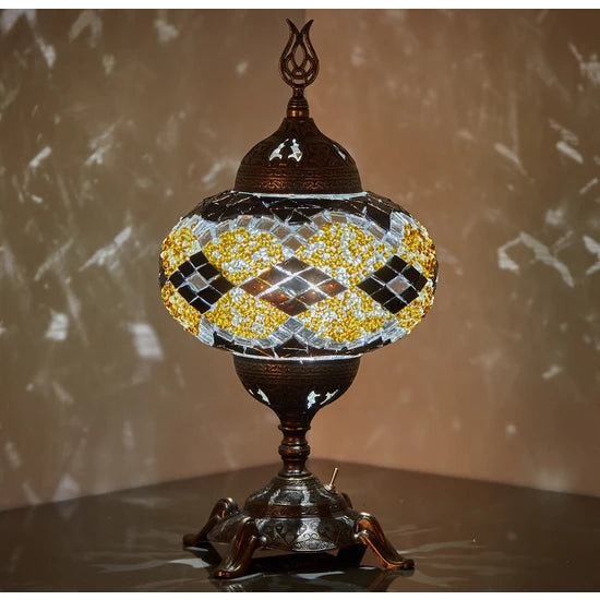 Traditional Turkish Stained Glass Table Lamp