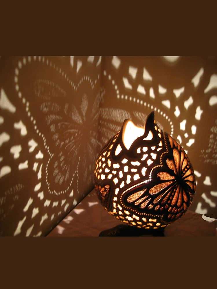 Butterfly Chocolate Gourd Lampshade