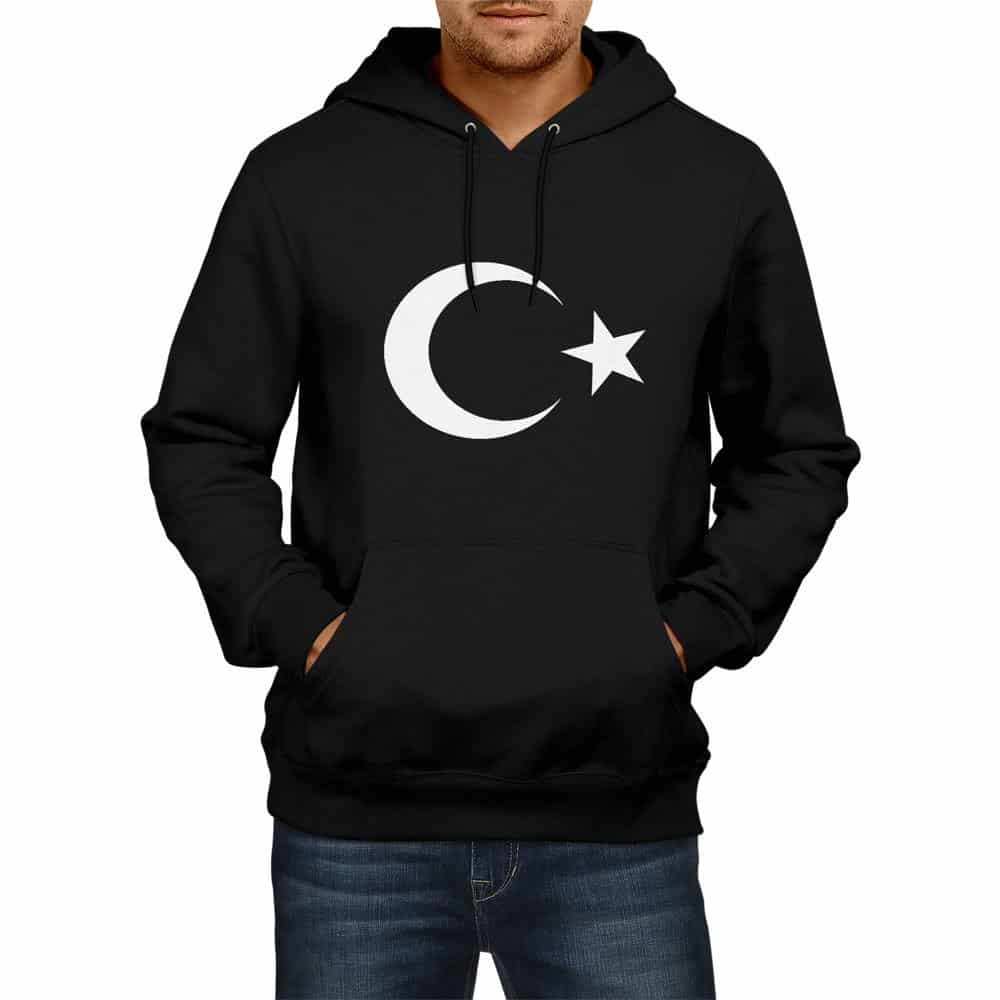 Turkish Flag Hooded Sweatshirts