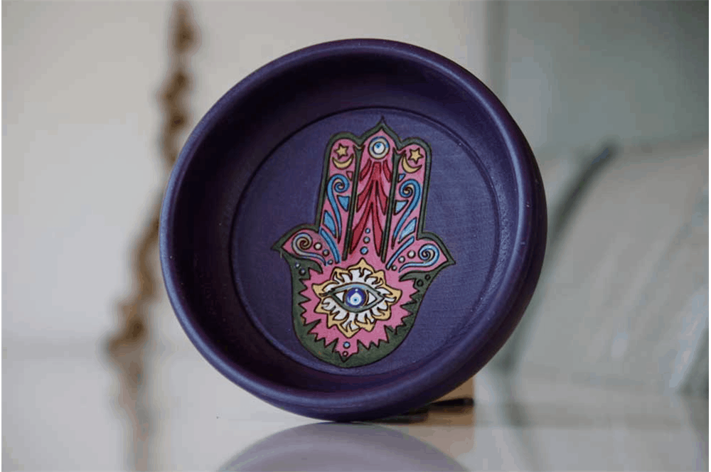 buy Turkish Hammam Bowl Green Purple