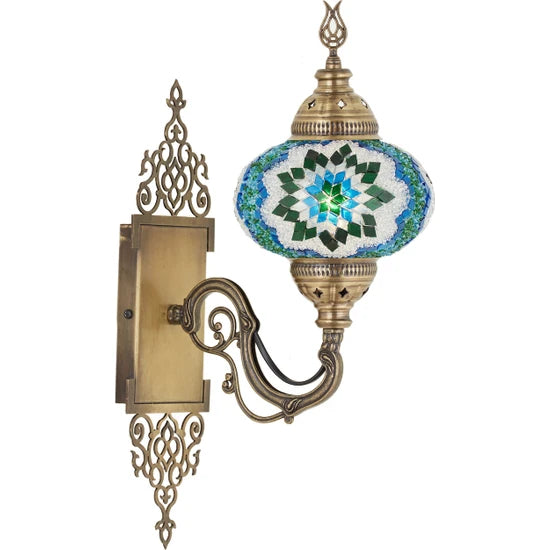 Turkish Handmade Mosaic Wall Lamp