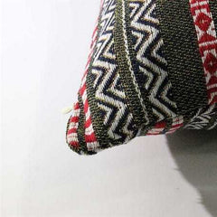 Turkish Kilims Pillows Case Green Red Stripe Rug Pillow