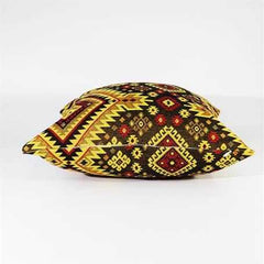 Turkish Kilims Pillows Case Yellow Brown Rug Pillow