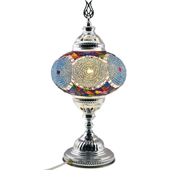 Turkish Moroccan Stained Glass Table Lamp for sale