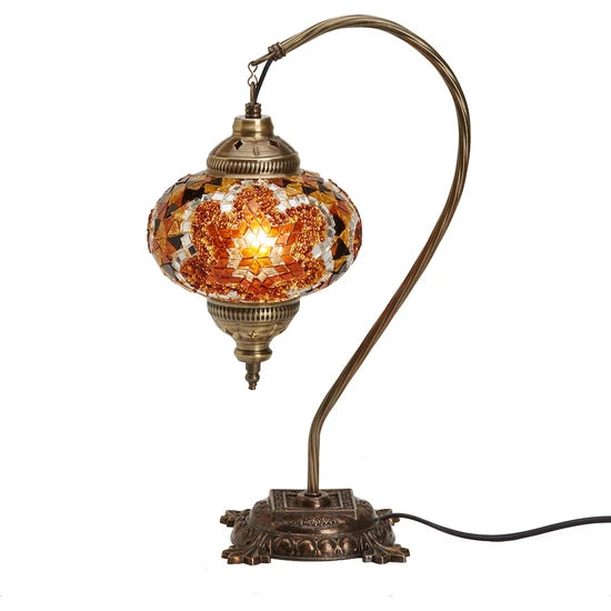 Turkish Mosaic Hanging Tabletop Lamp for sale