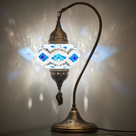 Turkish Stained Glass Hanging Table Lamp