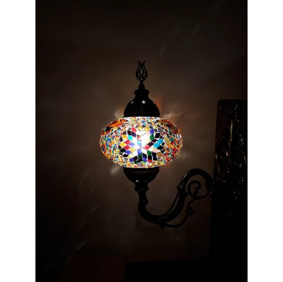 Turkish Stained Glass Sconce