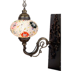 Turkish Stained Glass Sconce wall lamp for sale