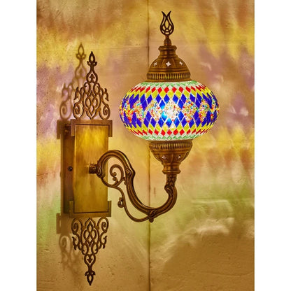 Turkish Stained Glass Sconce