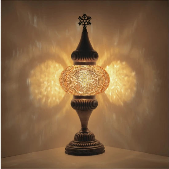 Turkish Stained Glass Tabletop Night Lamp