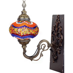 Turkish Stained Glass Wall Lamp for sale