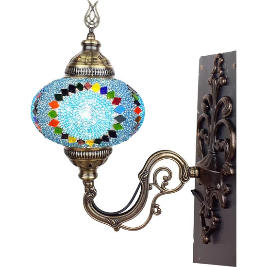 Turkish Traditional Mosaic Wall Lamp