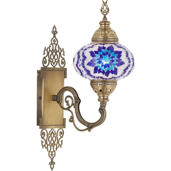 Turkish Wall Lamp Stained Glass sconce for sale