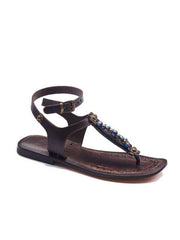 Beaded Embossed Sandals