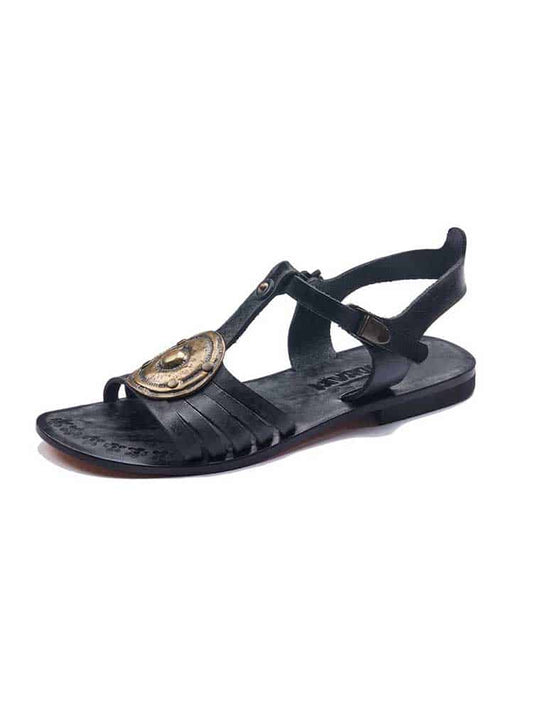 black-handmade-leather-sandals, handmade,leather,shoes